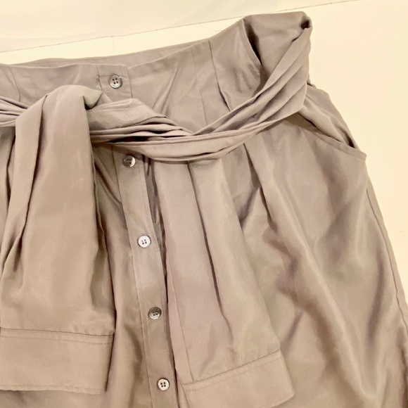 THEORY Silk Mini Skirt Sz 6 - Picture 3 of 5